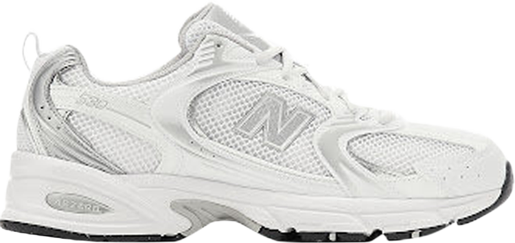 נעלי סניקרס 530 'Silver White' של המותג ניו באלאנס בצבע לבן עשויות רֶשֶׁת