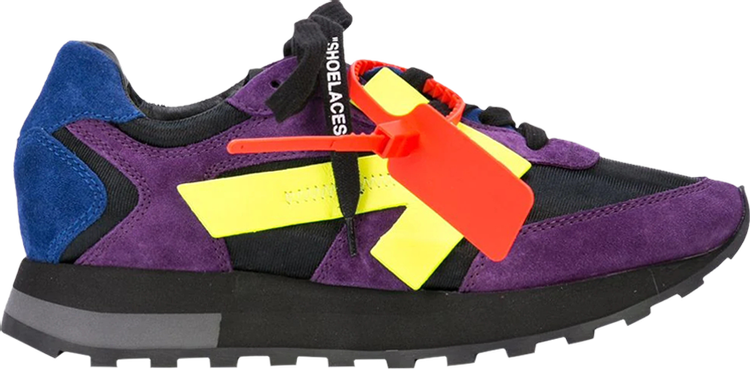נעלי סניקרס Off-White Wmns HG Runner 'Purple' של המותג אוף וויט בצבע סָגוֹל עשויות עור (זמש)