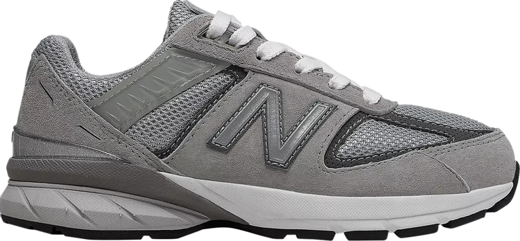 נעלי סניקרס 990v5 Big Kid 'Grey' של המותג ניו באלאנס בצבע אפור עשויות רֶשֶׁת