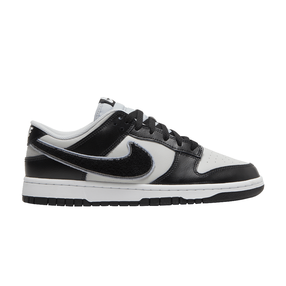 Dunk Low Chenille Swoosh - Black Grey Fog