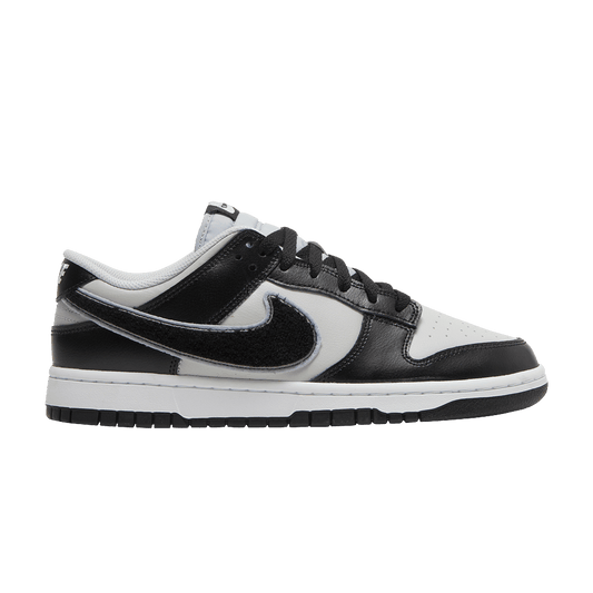 Dunk Low Chenille Swoosh - ערפל שחור אפור