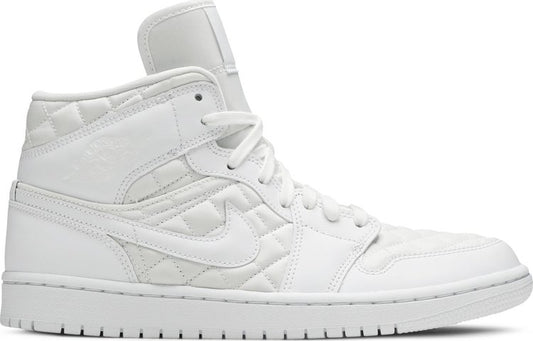 Wmns Air Jordan 1 Mid SE לבן קווילט