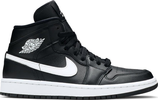 Wmns Air Jordan 1 Mid Black White