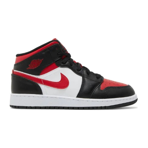 Air Jordan 1 Mid GS Black Fire Red