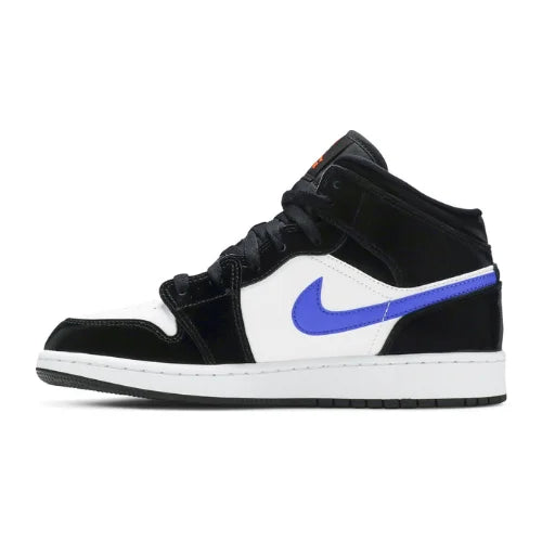 Air Jordan 1 Mid GS Black Racer Blue