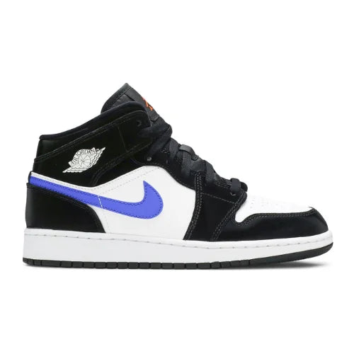 Air Jordan 1 Mid GS Black Racer Blue