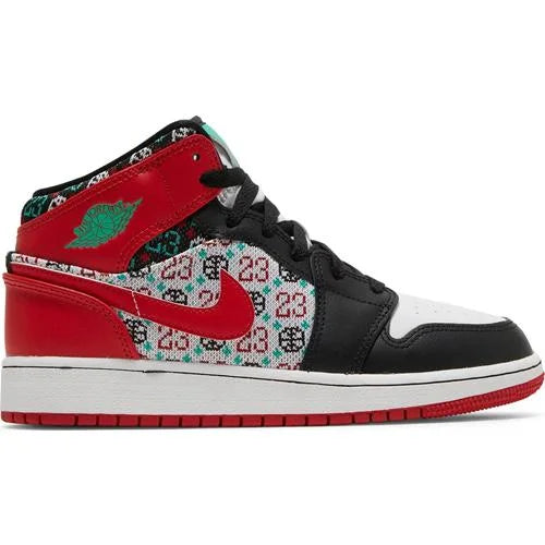 Air Jordan 1 Mid SE GS ’Ugly Christmas Sweater’