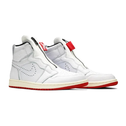 Air Jordan 1 Retro High Zip White University Red