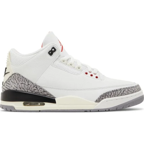 נעלי סניקרס נייק אייר ג'ורדן 3 בצבע לבן מדגם Air Jordan 3 Retro 'White Cement Reimagined' מבית היוצר של חברת הענק נייקי