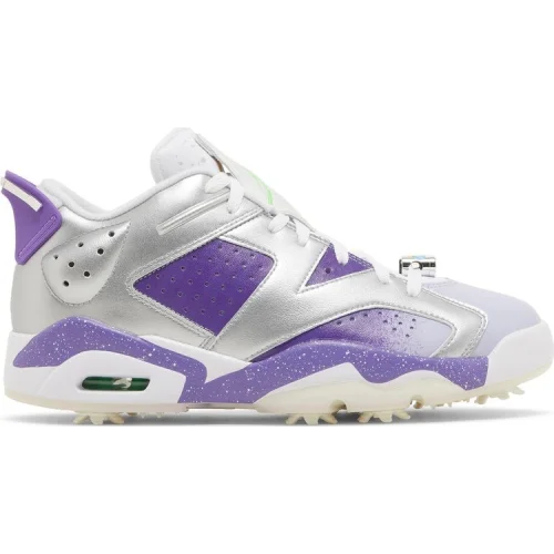 נעלי סניקרס נייק אייר ג'ורדן 6 בצבע כסף מדגם Air Jordan 6 Retro Low Golf NRG 'US Open' מבית היוצר של חברת הענק נייקי