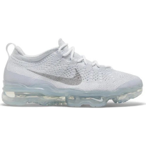 נעלי סניקרס Air VaporMax בצבע לבן מדגם Air VaporMax 2023 Flyknit 'Pure Platinum' מבית היוצר של חברת הענק נייקי