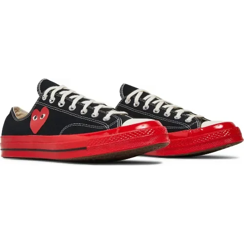 Converse Comme des Garçons Play x Chuck 70 Low ’Black Red’