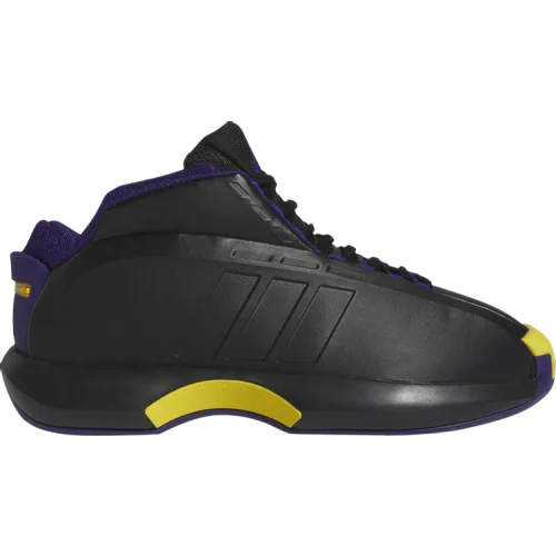 נעלי סניקרס משוגע 1 בצבע שָׁחוֹר מדגם Crazy 1 'Lakers Away' מבית היוצר של חברת הענק אדידס