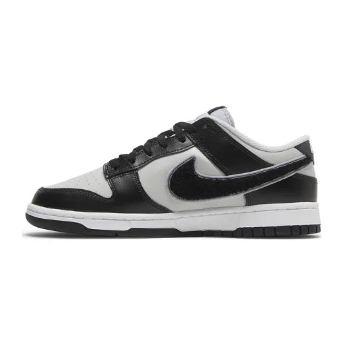 Dunk Low Chenille Swoosh - Black Grey Fog