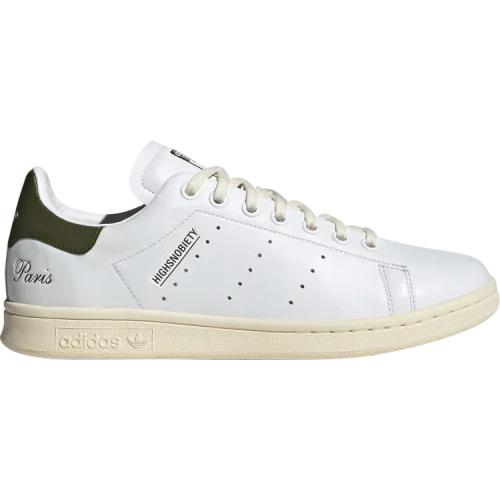 נעלי סניקרס סטן סמית בצבע לבן מדגם Highsnobiety x Stan Smith 'Not In Paris - White Green' מבית היוצר של חברת הענק אדידס