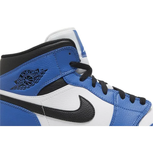 Jordan 1 Mid TD Cleat 'White Black Royal'