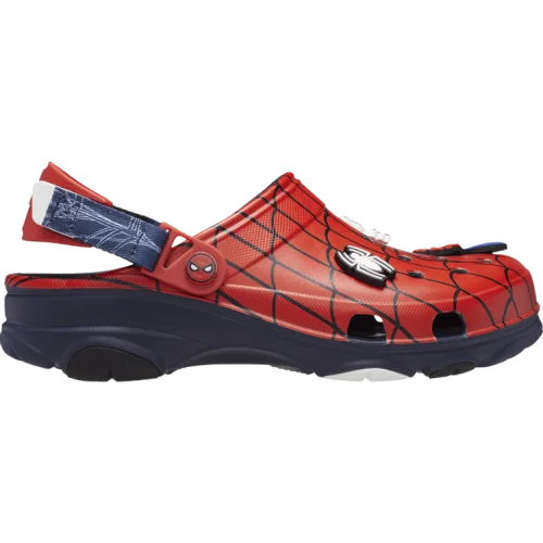 נעלי סניקרס Clog בצבע אָדוֹם מדגם Marvel x All-Terrain Clog 'Spider-Man' מבית היוצר של חברת הענק קרוקס