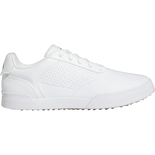 נעלי סניקרס רטרוקרוס בצבע לבן מדגם Retrocross Spikeless Golf 'White Black' מבית היוצר של חברת הענק אדידס