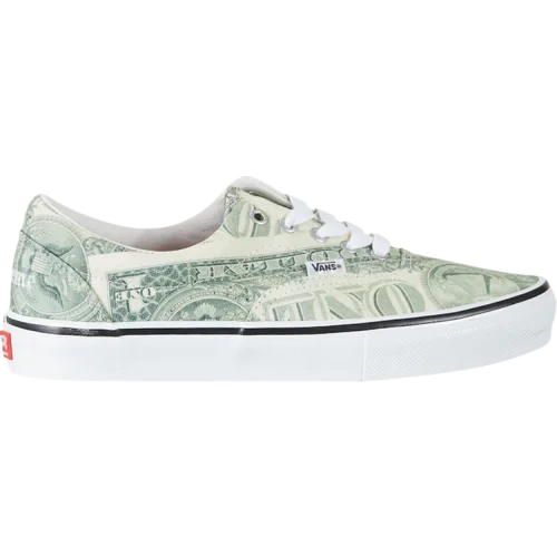 נעלי סניקרס תְקוּפָה בצבע ירוק מדגם Supreme x Skate Era 'Dollar Bill' מבית היוצר של חברת הענק ואנס