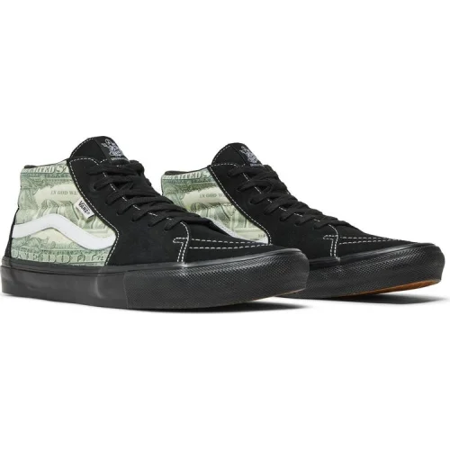 Supreme x Skate Grosso Mid 'Dollar Bill - Black'