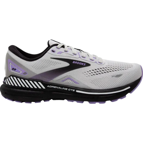 נעלי סניקרס אדרנלין בצבע אפור מדגם Wmns Adrenaline GTS 23 'Grey Purple' מבית היוצר של חברת הענק ברוקס