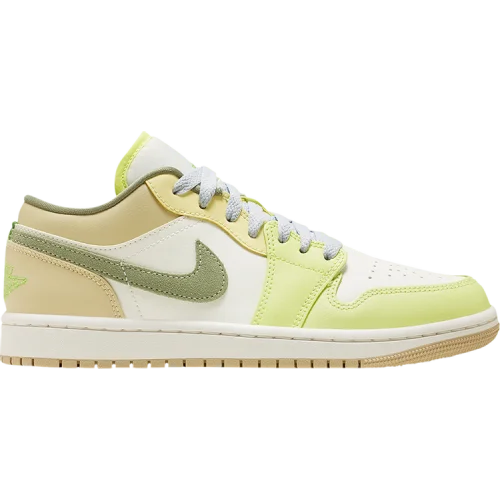 נעלי סניקרס Air Force 1 בצבע לבן מדגם Wmns Air Jordan 1 Low 'Sail Pale Citron' מבית היוצר של חברת הענק נייקי