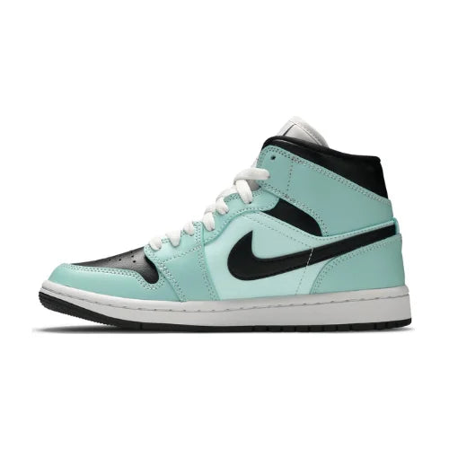 Wmns Air Jordan 1 Mid Aqua Black