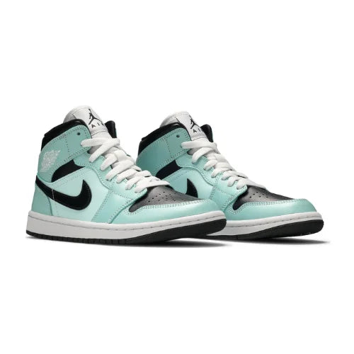 Wmns Air Jordan 1 Mid Aqua Black