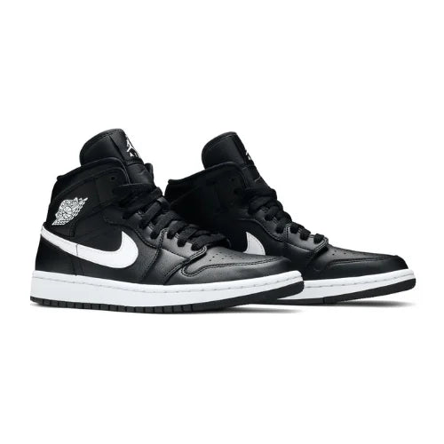 Wmns Air Jordan 1 Mid Black White