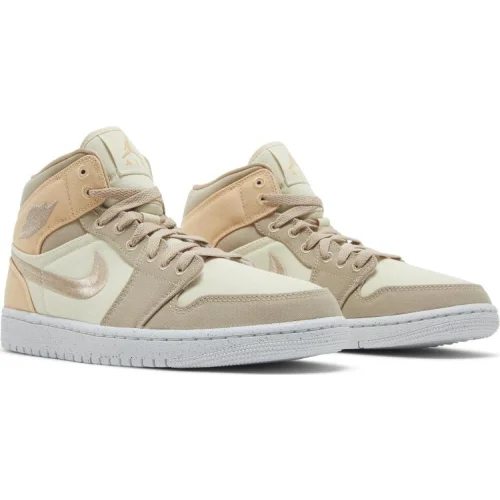 Wmns Air Jordan 1 Mid SE 'Muslin Canvas'