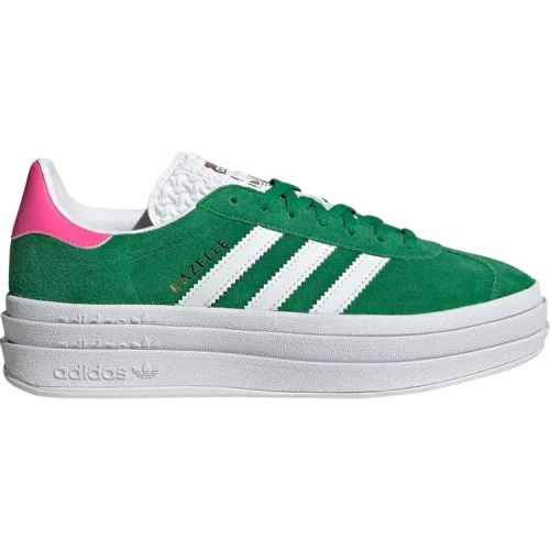 נעלי סניקרס Gazelle בצבע ירוק מדגם Wmns Gazelle Bold 'Green Lucid Pink' מבית היוצר של חברת הענק אדידס