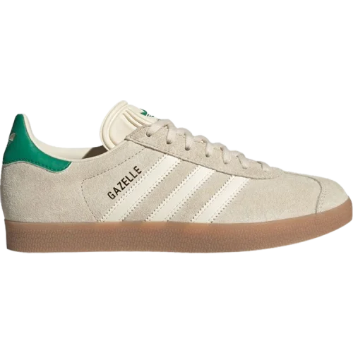 נעלי סניקרס Gazelle בצבע קרם מדגם Wmns Gazelle 'Wonder White Green' מבית היוצר של חברת הענק אדידס