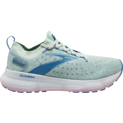 נעלי סניקרס Glycerin בצבע כְּחוֹל מדגם Wmns Glycerin StealthFit 20 'Blue Glass Open Air' מבית היוצר של חברת הענק ברוקס