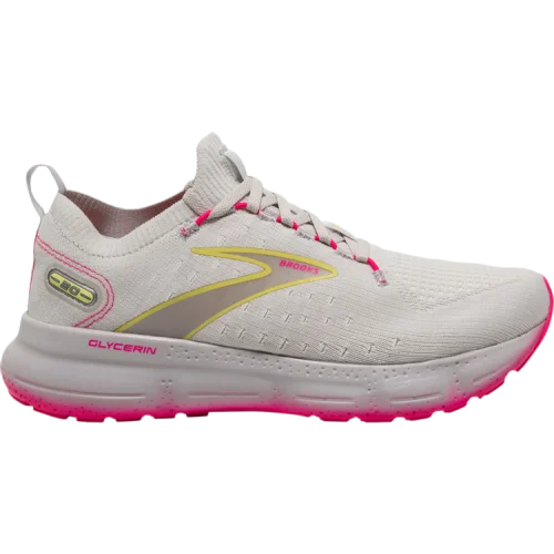 נעלי סניקרס Glycerin בצבע אפור מדגם Wmns Glycerin StealthFit 20 'Grey Pink' מבית היוצר של חברת הענק ברוקס