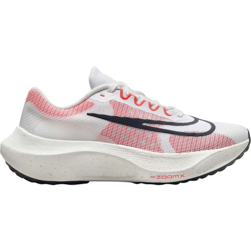 נעלי סניקרס זום טוס 5 בצבע לבן מדגם Zoom Fly 5 'White Bright Crimson' מבית היוצר של חברת הענק נייקי