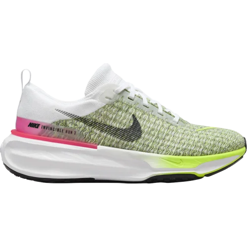 נעלי סניקרס זוםX Invincible 3 בצבע לבן מדגם ZoomX Invincible Run Flyknit 3 'White Volt Hyper Pink' מבית היוצר של חברת הענק נייקי