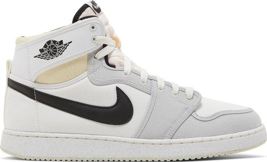 נעלי סניקרס Air Jordan 1 KO High 'Grey Fog' של המותג נייקי בצבע אפור עשויות בַּד