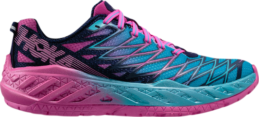 נעלי סניקרס Wmns Clayton 2 'Medieval Blue Fuchsia' של המותג הוקה בצבע כְּחוֹל עשויות רֶשֶׁת