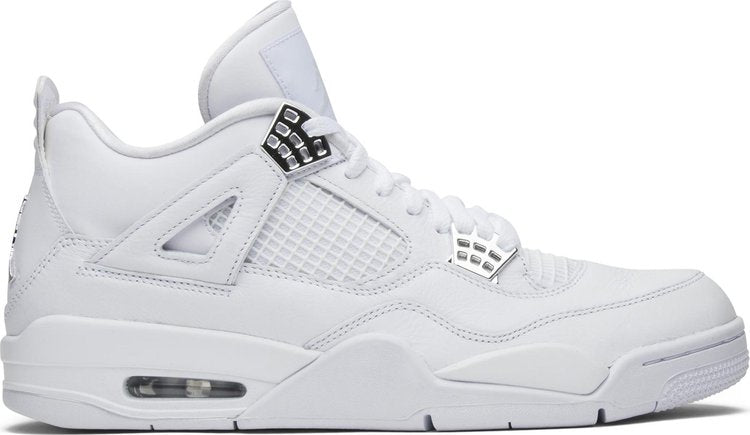 נעלי סניקרס Air Jordan 4 Retro 'Pure Money' 2017 של המותג נייקי בצבע לבן עשויות 