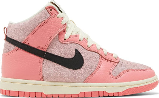 נעלי סניקרס Wmns Dunk High 'Hoops' של המותג נייקי בצבע וָרוֹד עשויות עוֹר