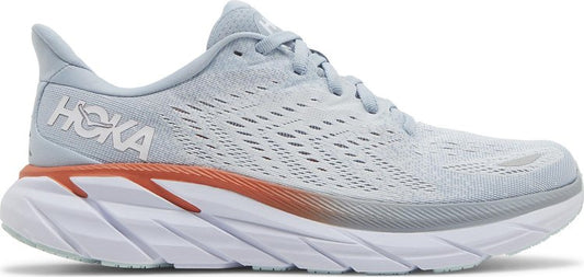 נעלי סניקרס Wmns Clifton 8 'Blue Fog' של המותג הוקה בצבע כְּחוֹל עשויות רֶשֶׁת