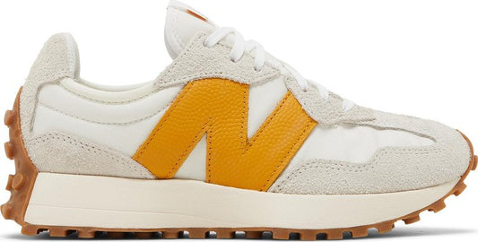 נעלי סניקרס Wmns 327 'Sea Salt Golden Hour' של המותג ניו באלאנס בצבע לבן עשויות עור (זמש)