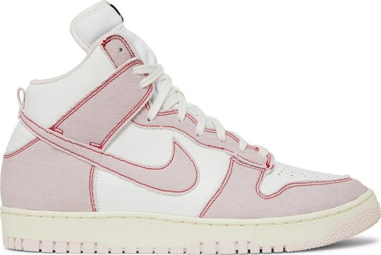 נעלי סניקרס Dunk High 1985 'Barely Rose' של המותג נייקי בצבע וָרוֹד עשויות כותנה