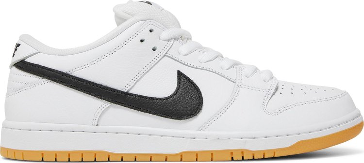 נעלי סניקרס Dunk Low SB 'White Gum' של המותג נייקי בצבע לבן עשויות עוֹר