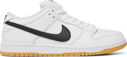 נעלי סניקרס Dunk Low SB 'White Gum' של המותג נייקי בצבע לבן עשויות עוֹר