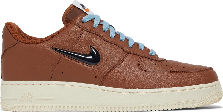 נעלי סניקרס Air Force 1 '07 Premium Vintage 'Certified Fresh - Pecan' של המותג נייקי בצבע חום עשויות עוֹר