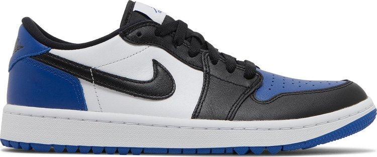 נעלי סניקרס Air Jordan 1 Low Golf 'Royal Toe' של המותג נייקי בצבע כְּחוֹל עשויות עוֹר