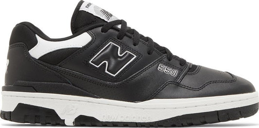 נעלי סניקרס 550 'Black White' של המותג ניו באלאנס בצבע שָׁחוֹר עשויות עוֹר