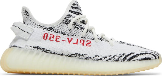 נעלי סניקרס Yeezy Boost 350 V2 'Zebra' 2017 של המותג אדידס בצבע לבן עשויות ניילון פוליאסטר Primeknit