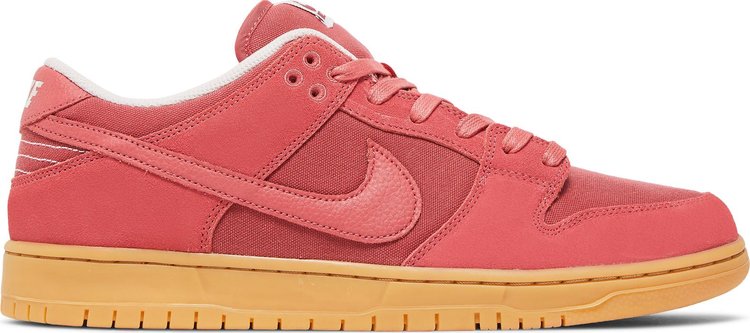 נעלי סניקרס Dunk Low SB 'Adobe' של המותג נייקי בצבע אָדוֹם עשויות עור (זמש)